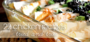 22 chicken recipes ... tried and true graphic 22 chicken recipes ... tried and true graphic