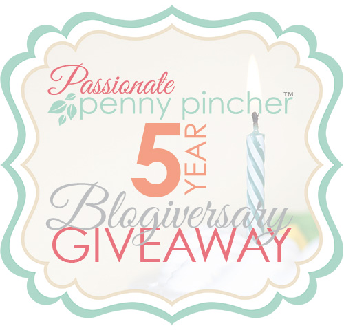 5 year Blogiversary Giveaway graphic 5 year Blogiversary Giveaway graphic
