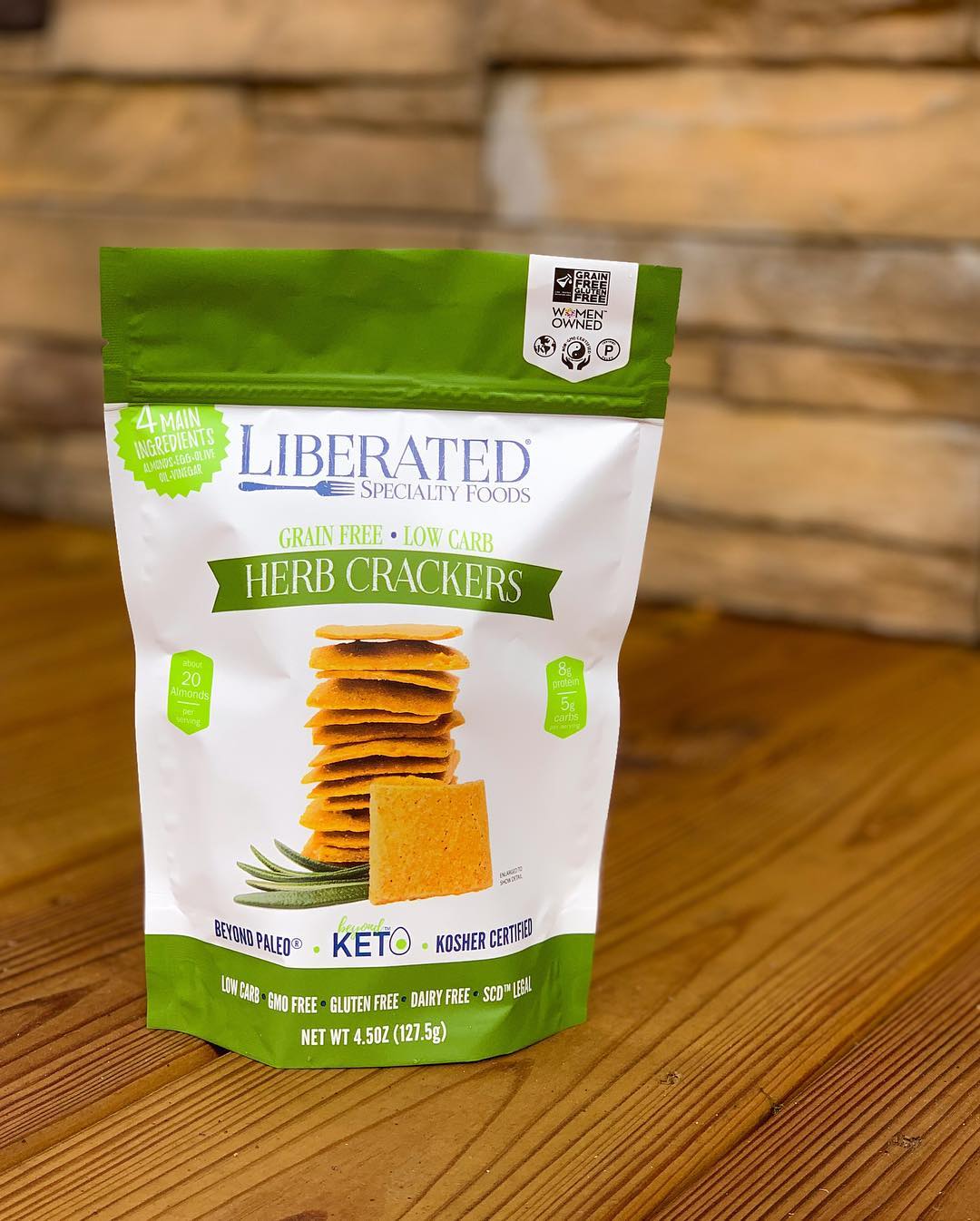 Liberated® Herb Cracker Package Design
