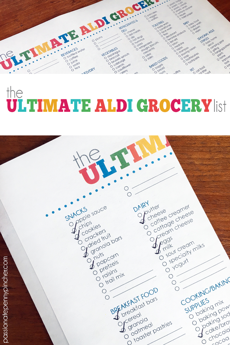 The Ultimate Aldi Grocery List Lead Magnet